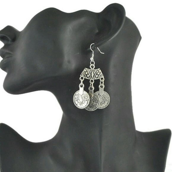 Boho coin earrings!! - Picture 4 of 4